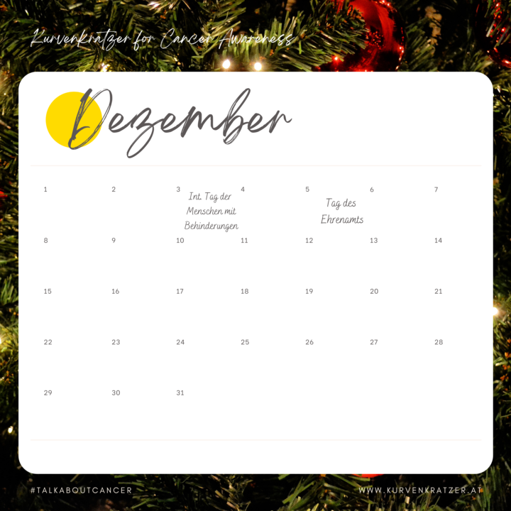 Cancer Awareness Dates Kurvenkratzer Cancer Awareness Tage Dezember Infografik