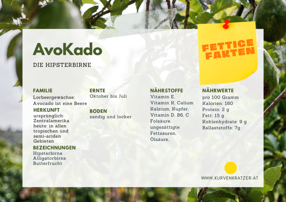 Fakten über die Nährwerte der Avocado