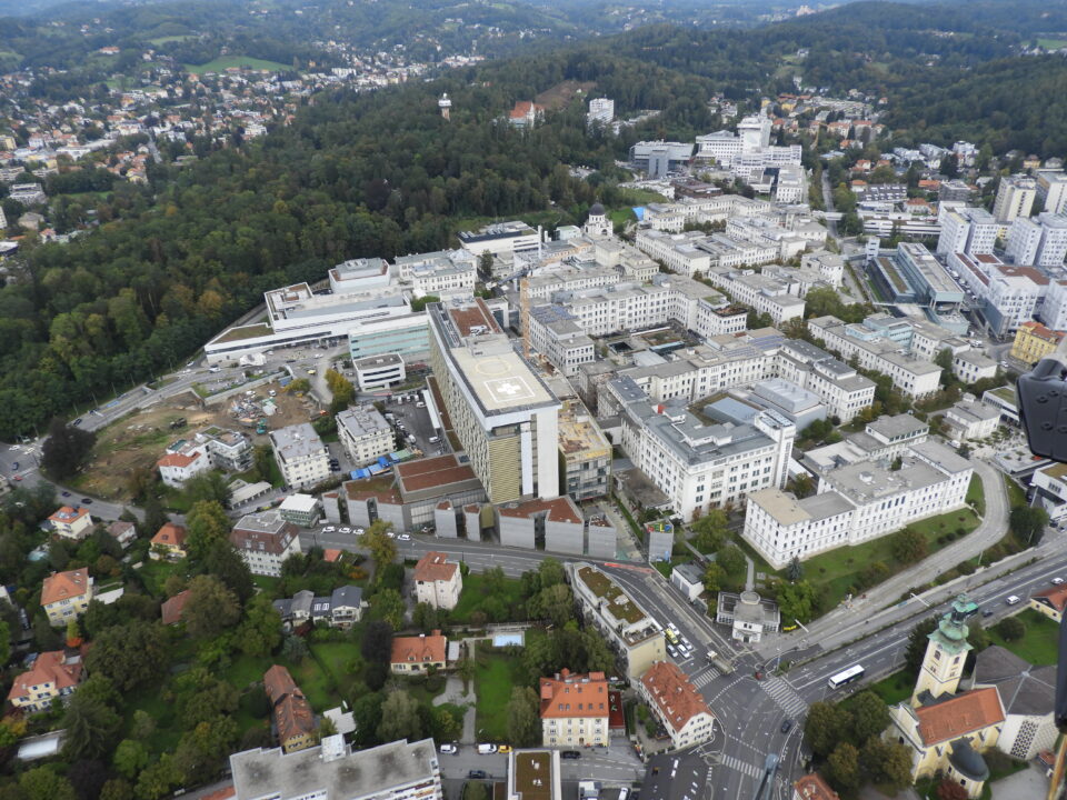 LKH Graz Drone Shot Das LKH Graz von oben.