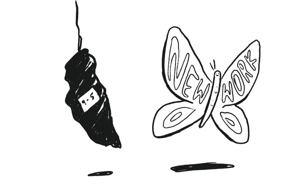New Work Schmetterling Ein Schmetterling namens